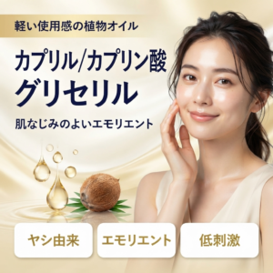 【成分解析】トリ（カプリル酸/カプリン酸）グリセリルとは？軽い植物由来オイルの役割と安全性を解説