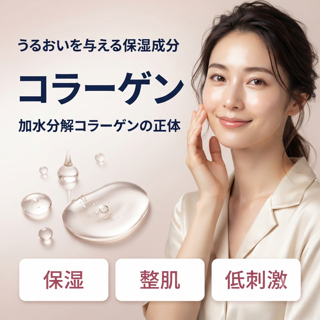 コラーゲンとは？うるおいを与える保湿成分を解説する記事のアイキャッチ