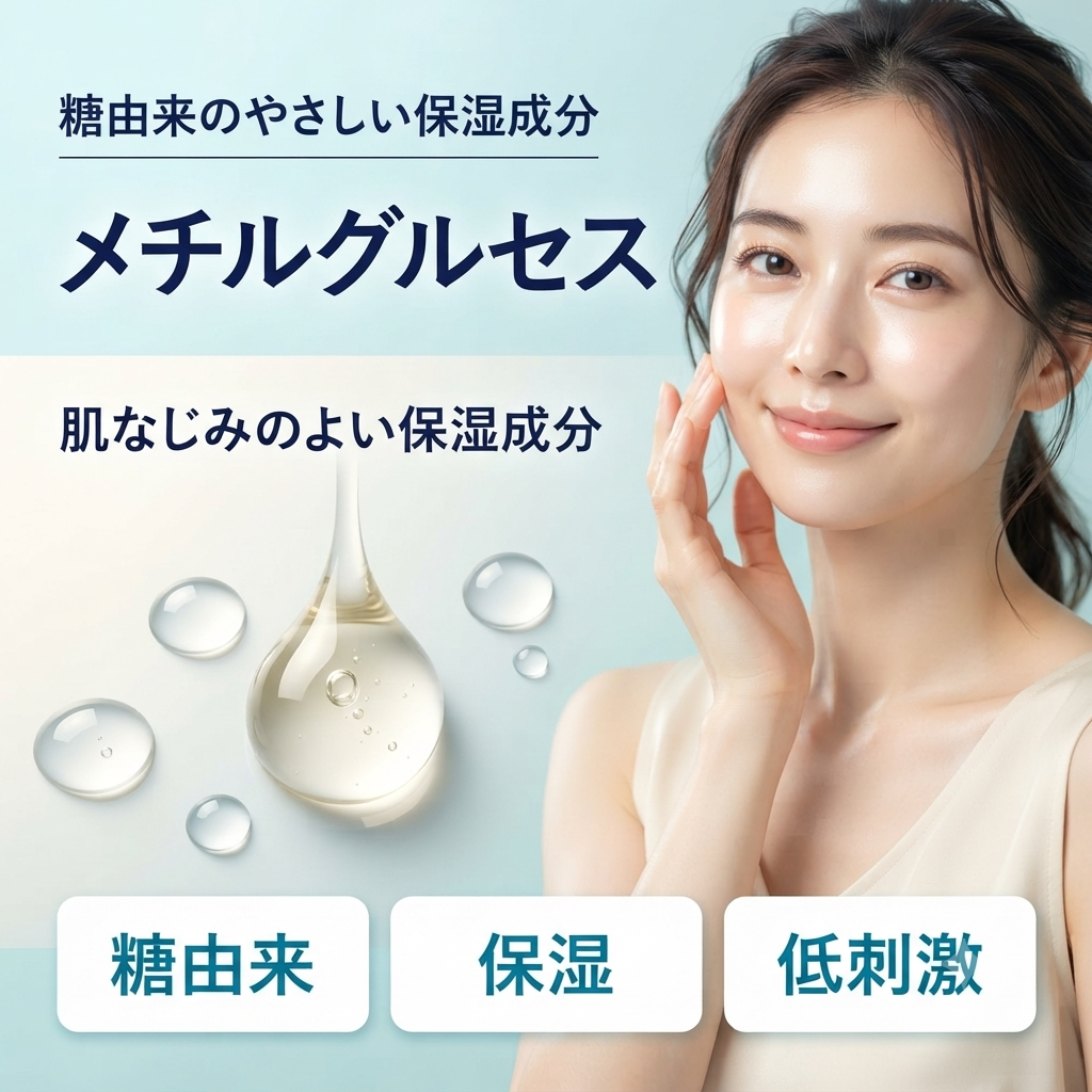メチルグルセス-10・20とは？糖由来のやさしい保湿成分を解説する記事のアイキャッチ
