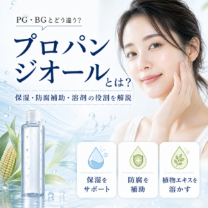 【成分解析】プロパンジオールとは？PG・BGとの違いと安全性をデータで正直に解説