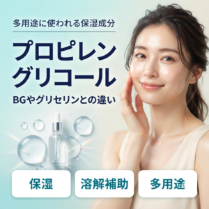 【成分解析】PG(プロピレングリコール)とは？BG・グリセリンとの違いや安全性を正直に解説