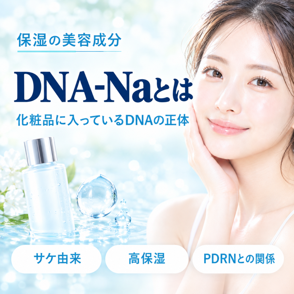 DNA-Naとは？化粧品に入っているDNAの正体を解説する記事のアイキャッチ