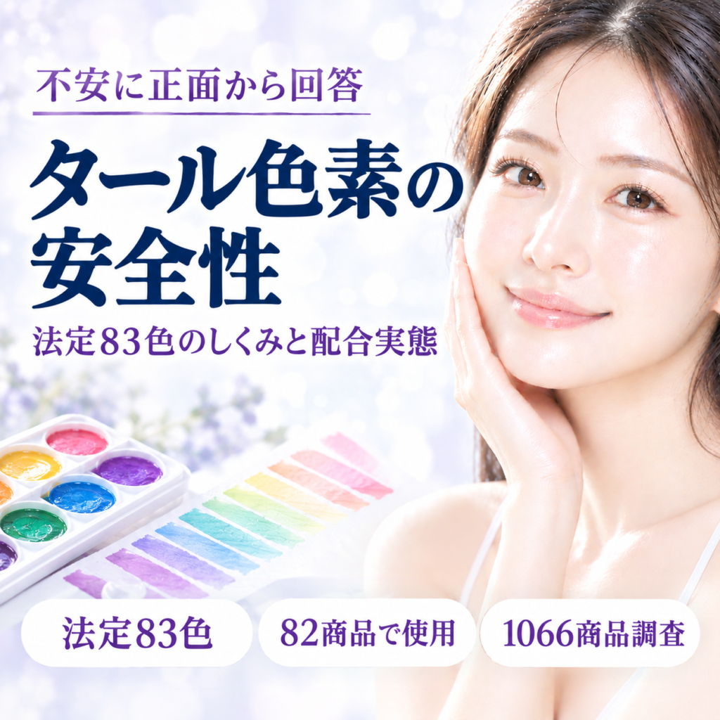 タール色素は本当に危険？法定色素83色のしくみと配合実態を解説する記事のアイキャッチ